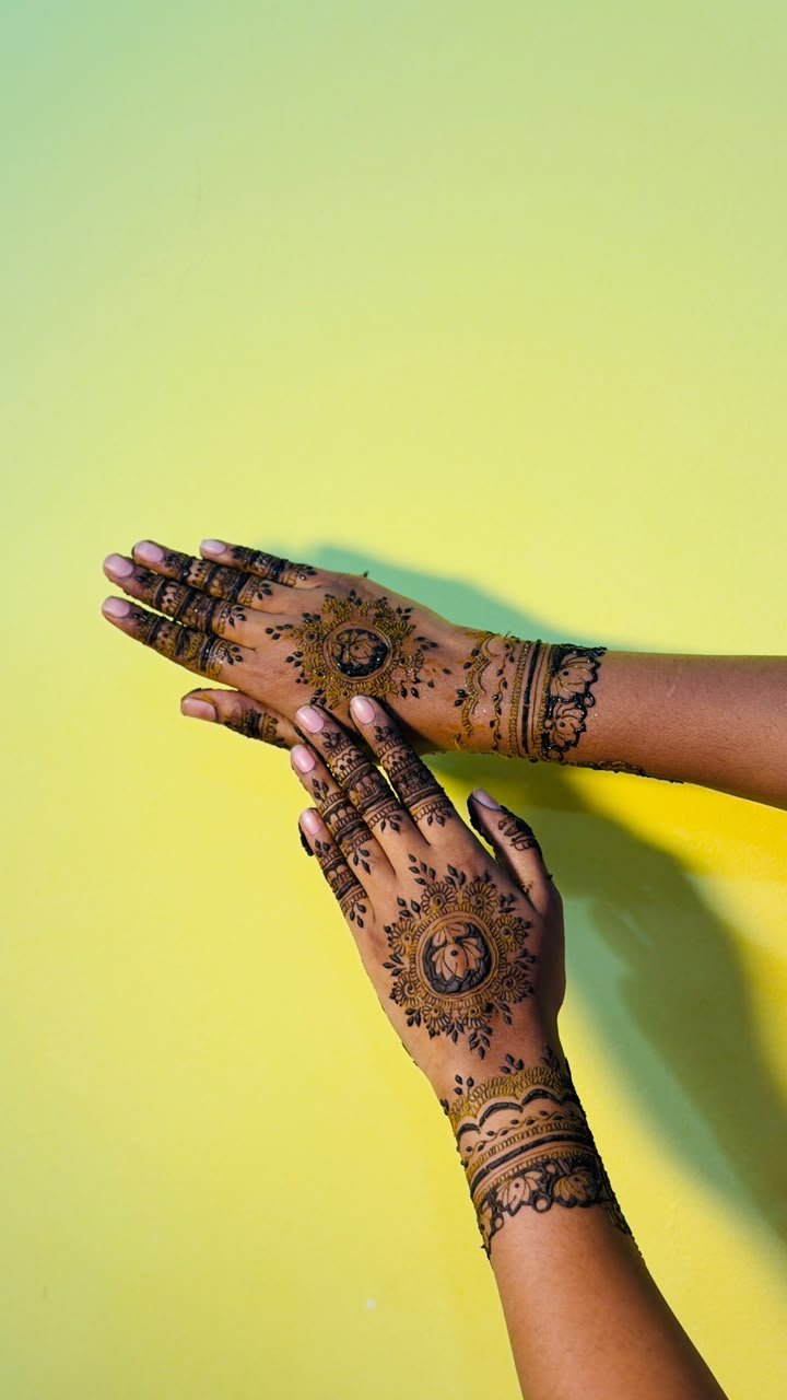 Mandala mehendi design 10 by Henna Tales by Thaash, mehendi artist in Bangalore
