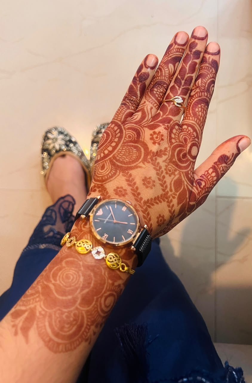 Arabic mehendi design 26 by Henna Tales by Thaash, mehendi artist in Bangalore