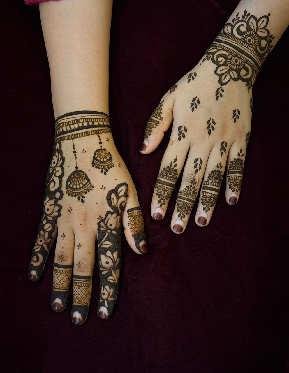 Engagement mehendi design 4 by Henna Tales by Thaash, mehendi artist in Bangalore