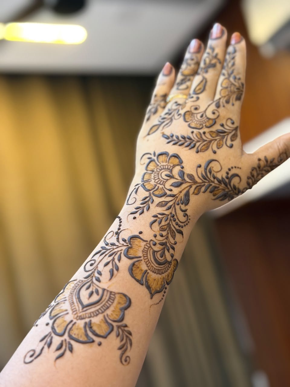 Traditional Indian henna art 5 by Henna Tales by Thaash, mehendi artist in Bangalore